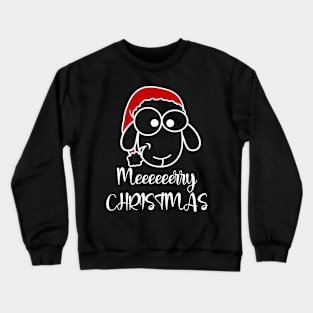 Meeeeerry Christmas, Funny Sheep Christmas Design Crewneck Sweatshirt